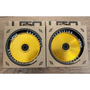 NEW Sacrifice UFO 120mm Two Pack! Wheels for Pro Scooter Gold